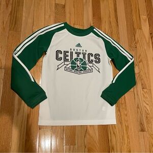 adidas Boston Celtics Youth Long-Sleeved Shooter Shirt | Size YSM (8)